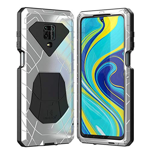 Redmi Note 9s Case, Redmi Note 9s Case Heavy Duty, Armor Hybrid (Sliver) - Image 8