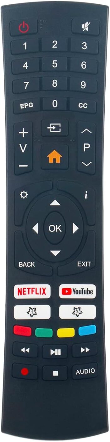 CR43A Replacement Remote Control fit for SANSUI HD HDR Smart TV ES32S1N