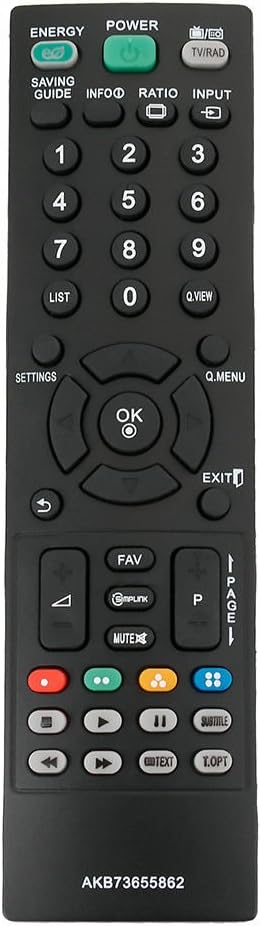 Replaced Remote Control for LG TV 32LS3450 42LS3450 AKB73655804