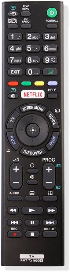New RMT-TX100D Replaced Remote Control for Sony TV KDL-50W809C KD-55X8501C