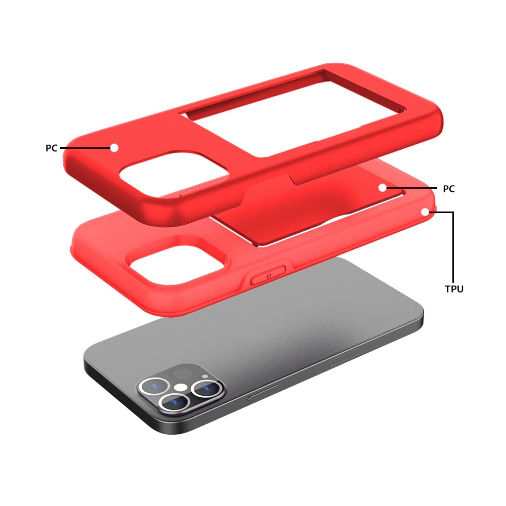For iPhone 12 Mini 5.4" Slim Hybrid Case w Tempered Glass Screen Protector - Image 7