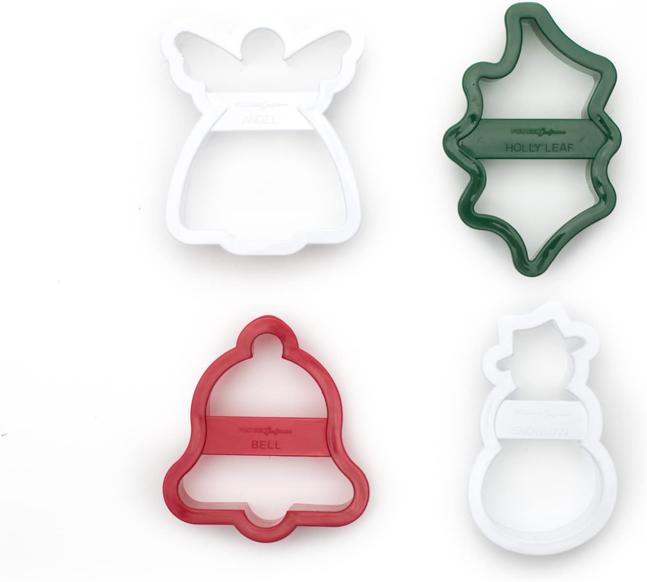 Fox Run Christmas Cookie Cutter Set, 4-Inch, Plastic, 4-Piece Set