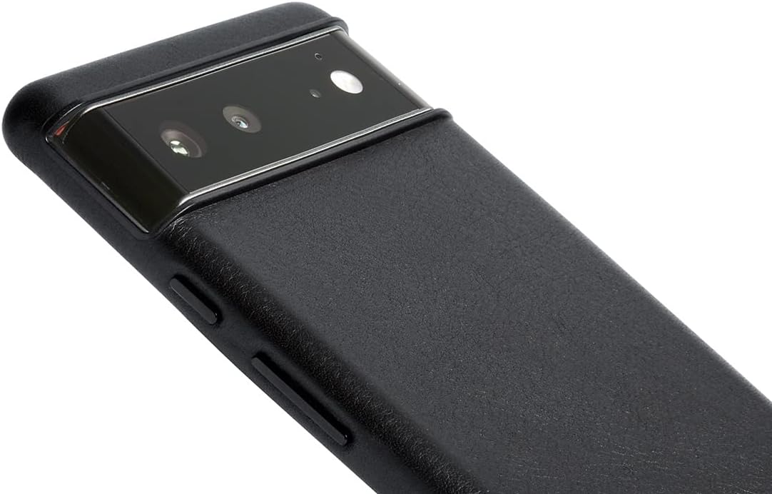 Leather Case for Pixel 6 – (Slim Phone Case) - Black - Image 4