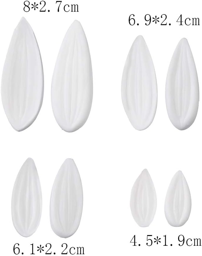 Dahlia Sugar Flower Veining Molds Fondant Cutters Gumpaste Cake Craft (14PCS) - Image 4