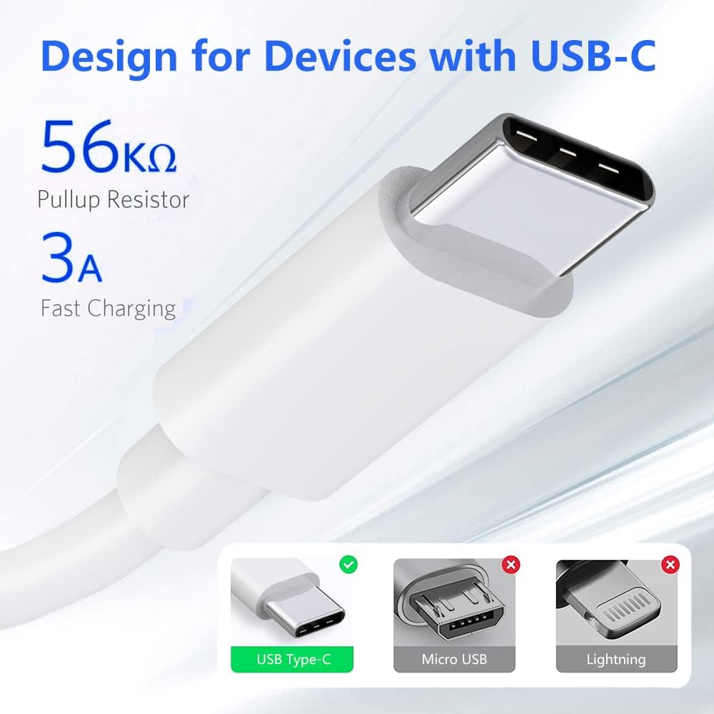 USB C Cable, Type C to USB A Charger 2Pack 2M USB Type C Cable, USB-C to USB-A - Image 2