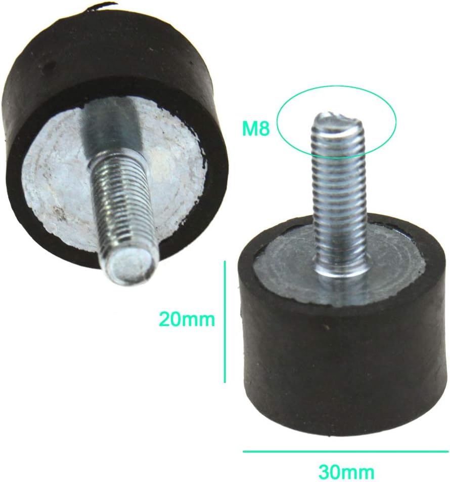 4Pcs M8 Rubber Shock Absorber Anti Vibration Isolator Mounts Car Bobbin Thread - Image 2