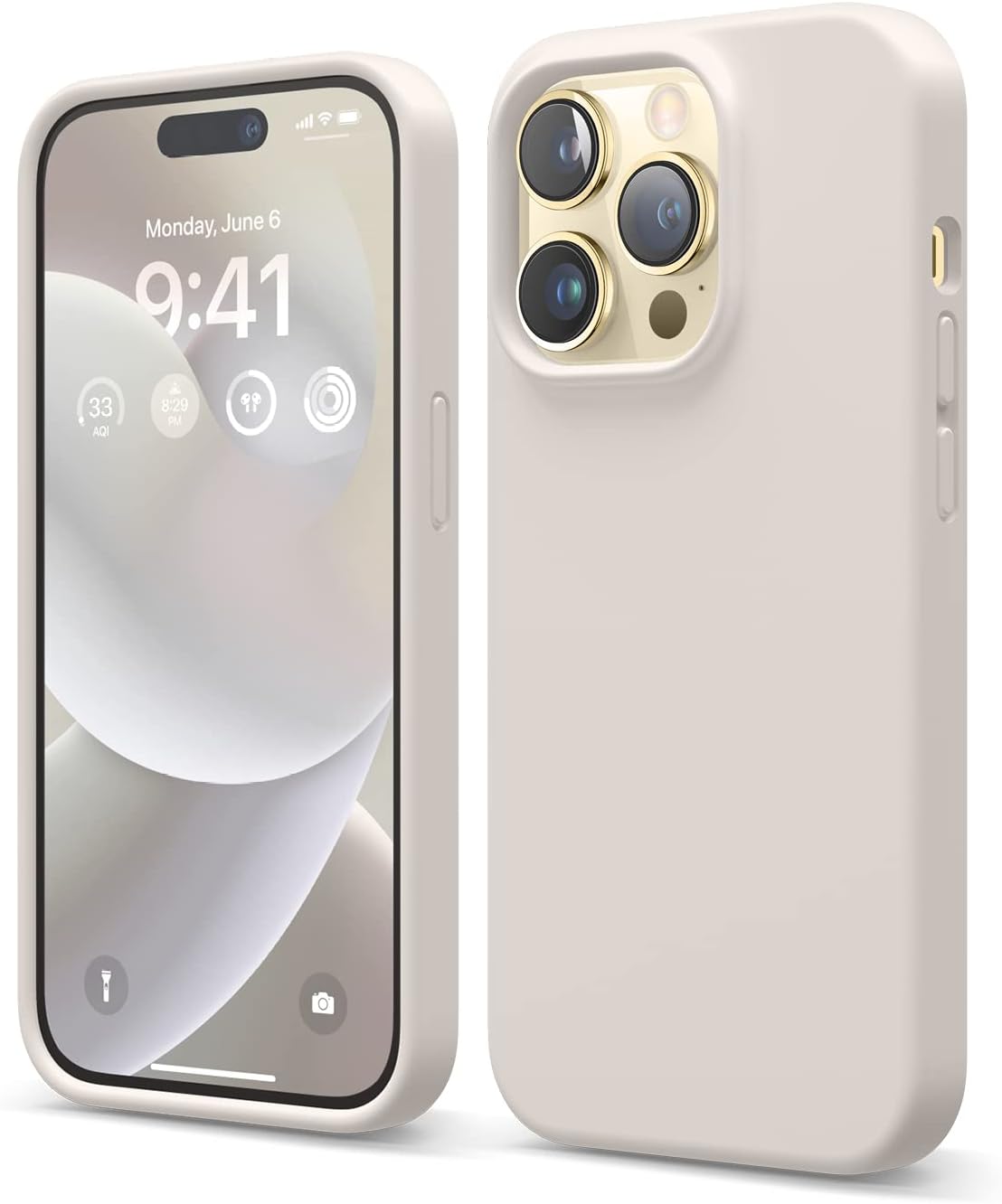 Liquid Silicone Case Compatible with iPhone 14 Pro Case (6.1"), Premium Silicone