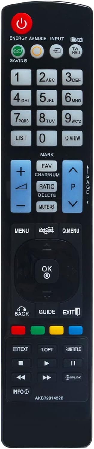 Replacement Remote fit for LG LED Smart TV 60PZ550 47LE8500 55LE8500