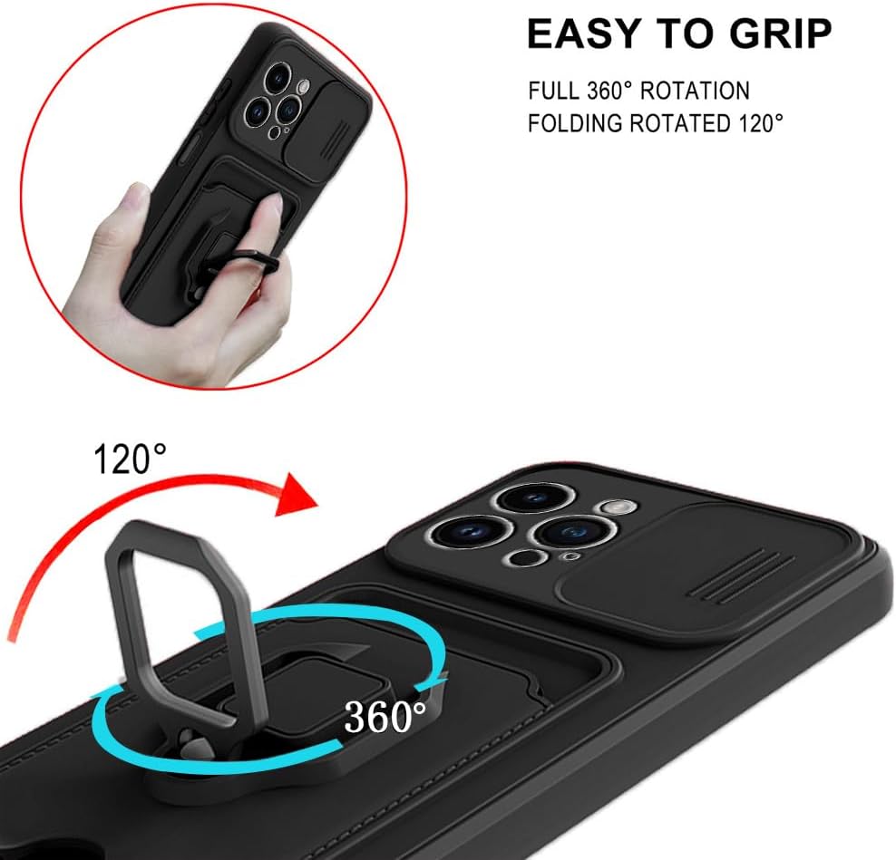 iPhone 15 Pro Shockproof Kickstand Silicone Protective Case - Image 4