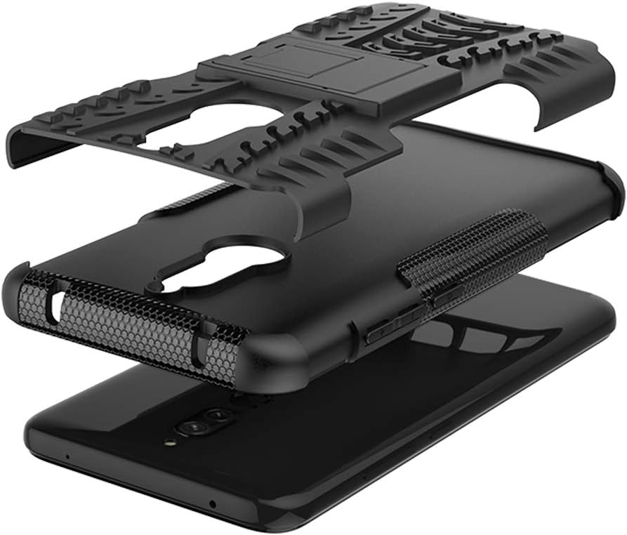 For Xiaomi Redmi 8A Kickstand Hard Rugged Case w Tempered Glass Screen Protector - Image 6