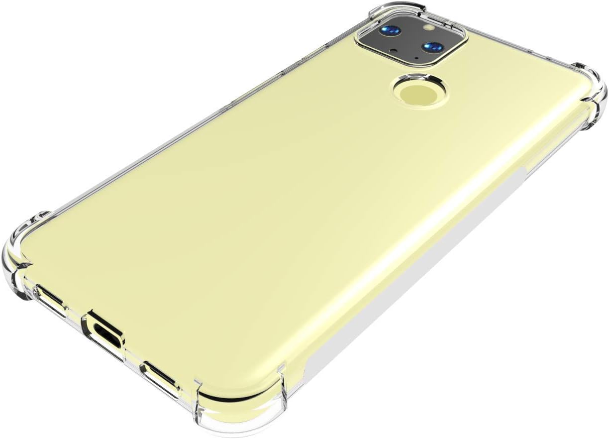 Case for Google Pixel 4A 5G TPU Four Corners Protective Cover Transparent - Image 5