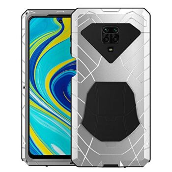 Redmi Note 9s Case, Redmi Note 9s Case Heavy Duty, Armor Hybrid (Sliver)