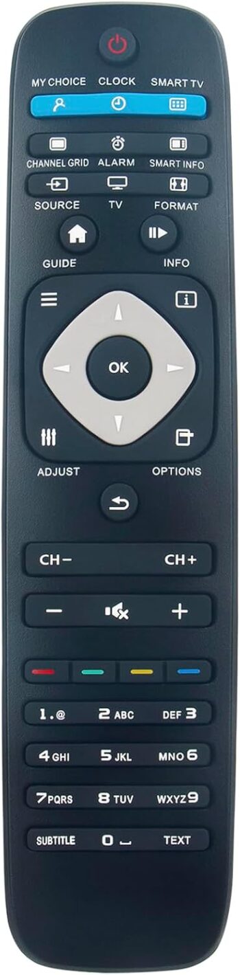 Replacement Remote for Philips LED TVs 42HFL7009D/12 47HFL7009D/12 24HFL3009D/12