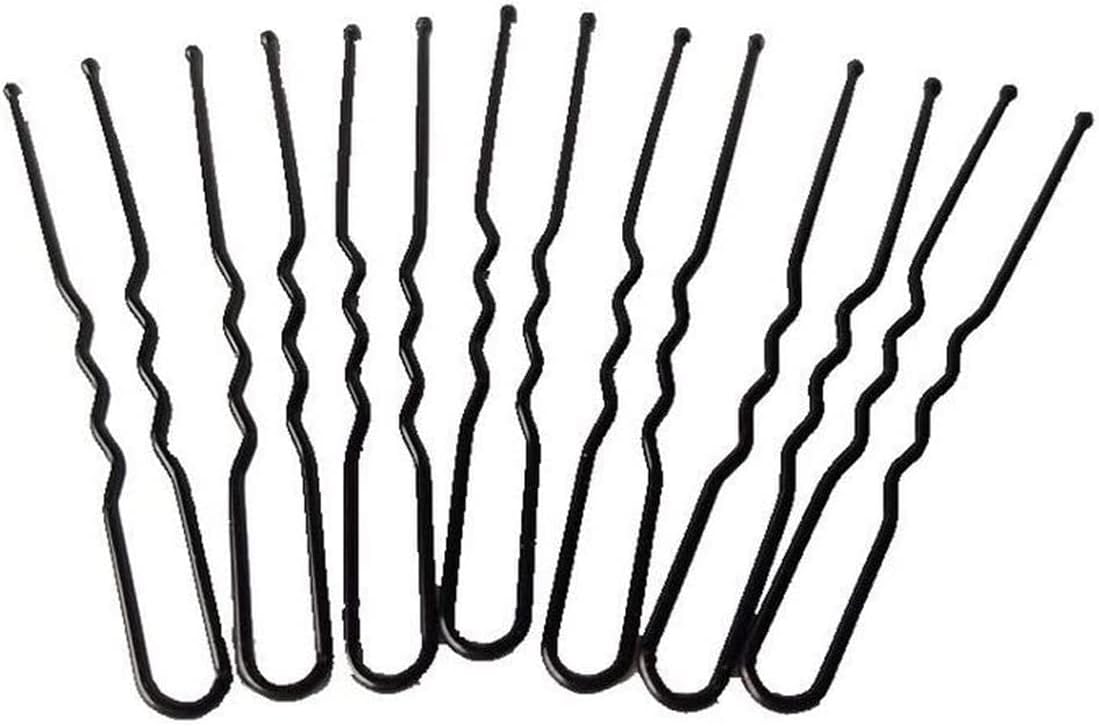 40Pcs Long Hair Pins Bun Pins Hair Slides Grips (Black) - Image 2