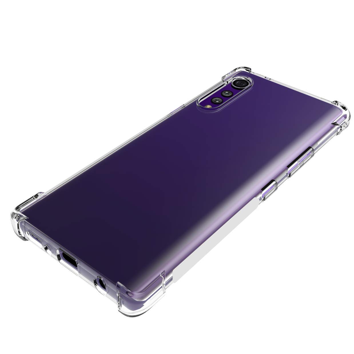 LG Velvet Clear TPU Four Corners Protective Transparent Case - Image 6