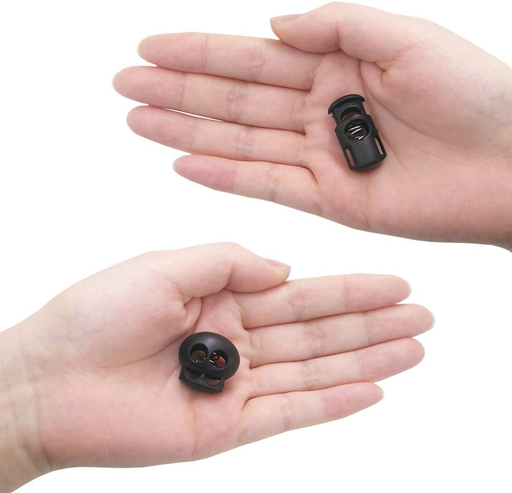 20 PCS Plastic Cord Locks & Elastic Bungee Nylon Shock Cord 5/32" 50 ft Lengths - Image 5