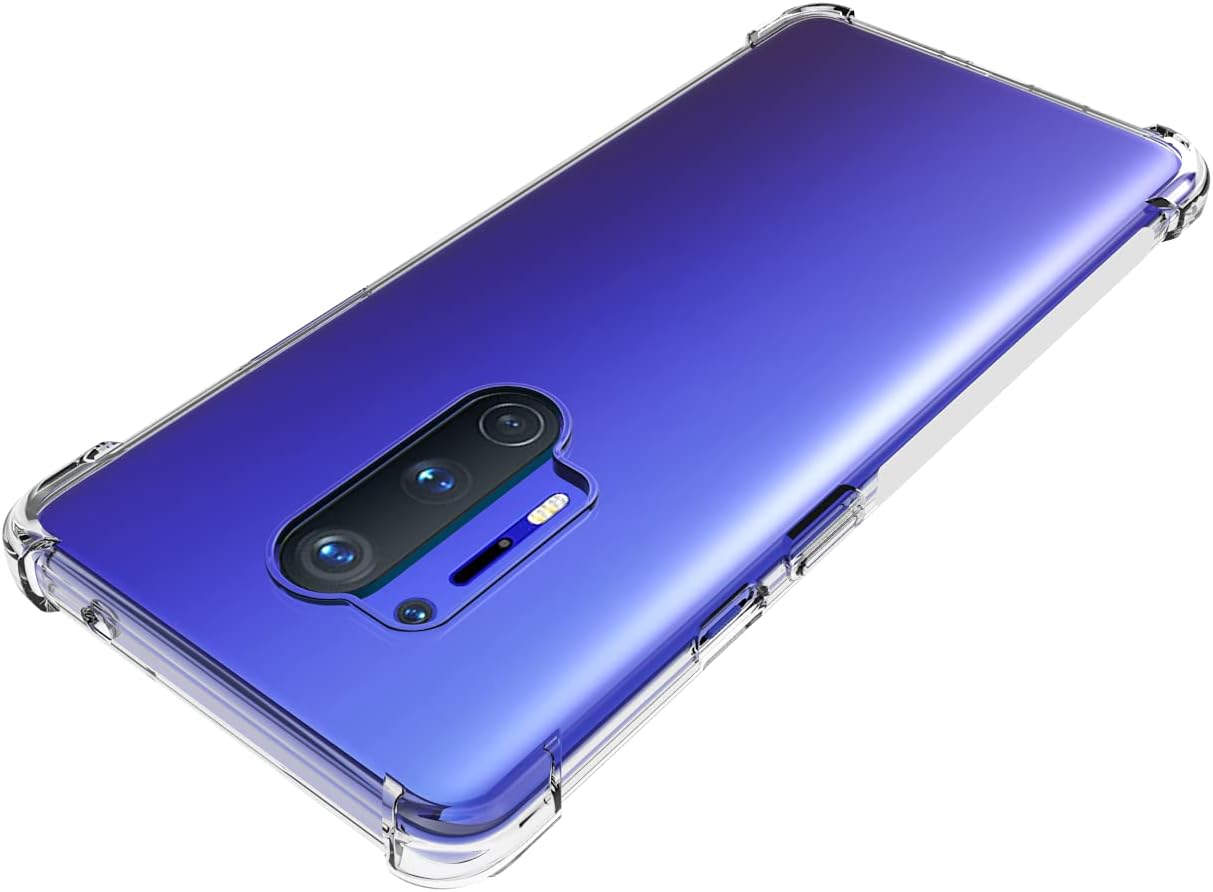 For OnePlus 8 Pro Clear TPU Four Corner Protective Case - Transparent - Image 4