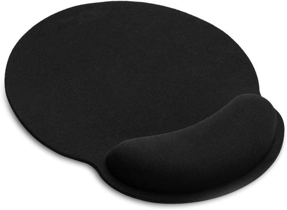 Ergonomic Mouse Pad - Wrist Support Pad with Pain Relief Memory Foam (Black)