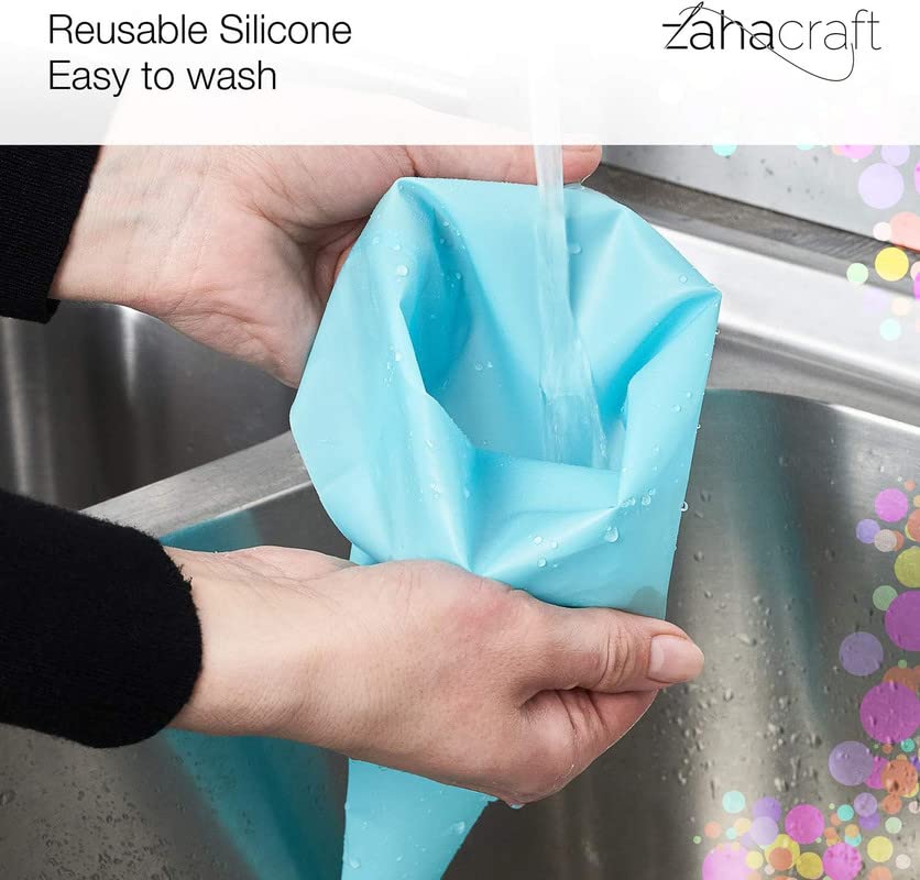 Piping Bags and Nozzles Set of 9 Pcs with Converter, Premium Stainless Steel - Image 7
