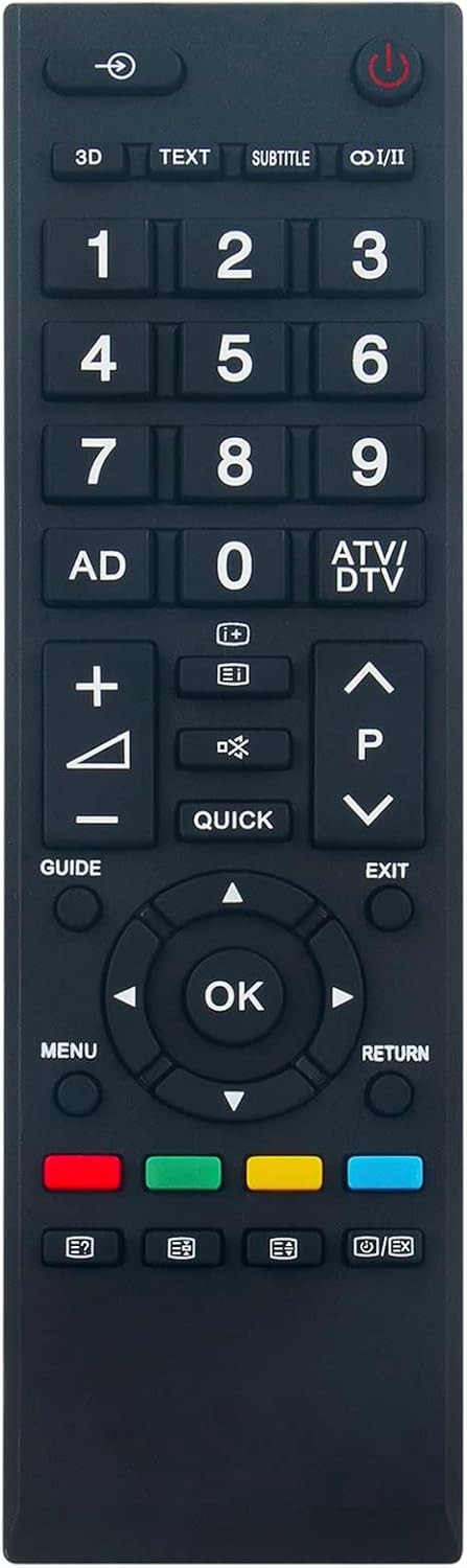 CT90437 Replacement IR Remote Control for Toshiba TV 40L5333 50L533 - Image 6