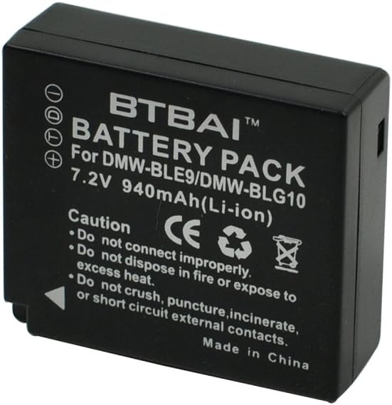 Dual-Channel Battery Charger +4X 940mAh Battery for Panasonic DMW-BLE9E BLE9 - Image 3