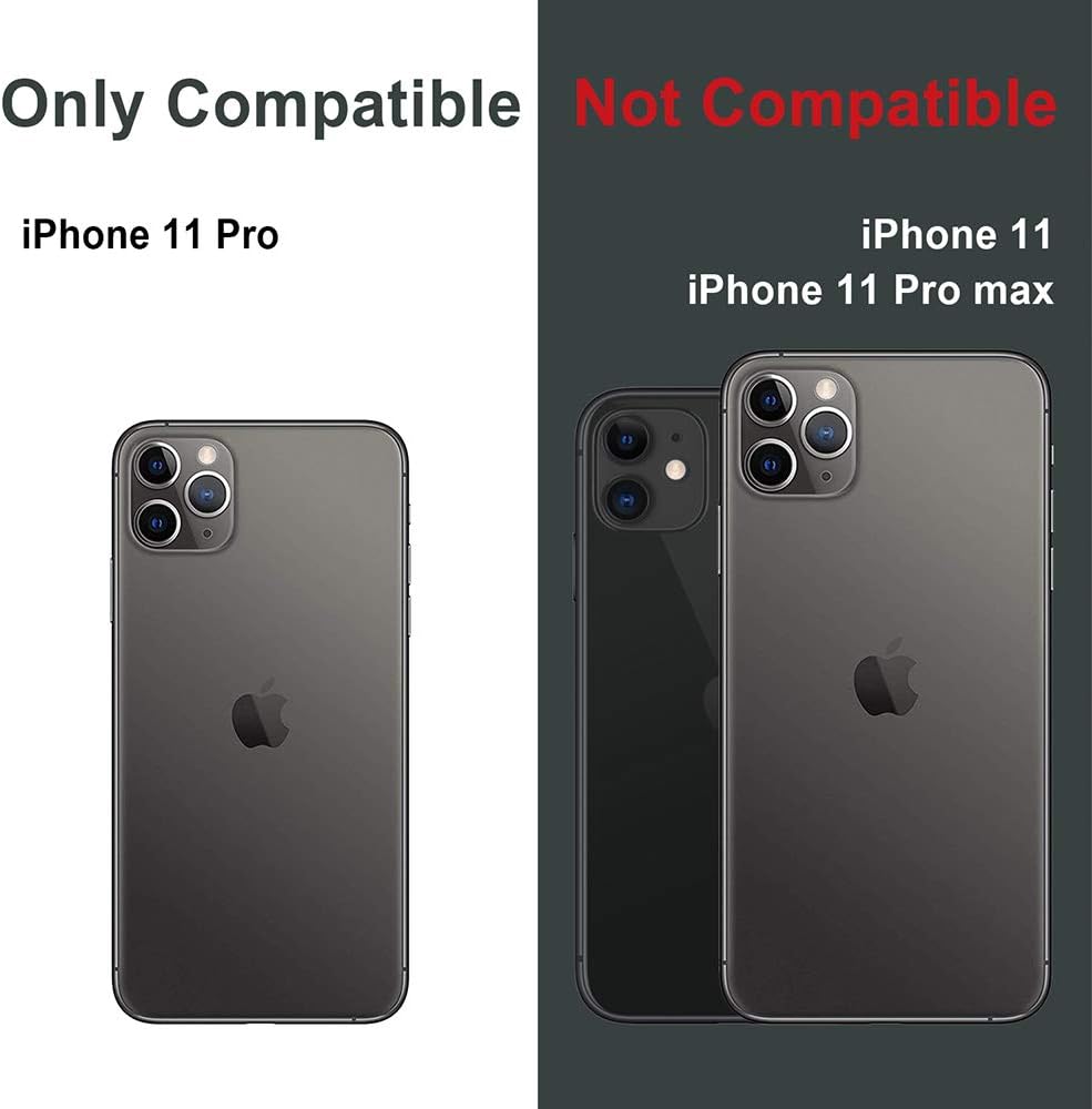 iPhone 11 Pro, Card Holder Slim Protective Cover with Hidden Credit Card Wallet - Image 2