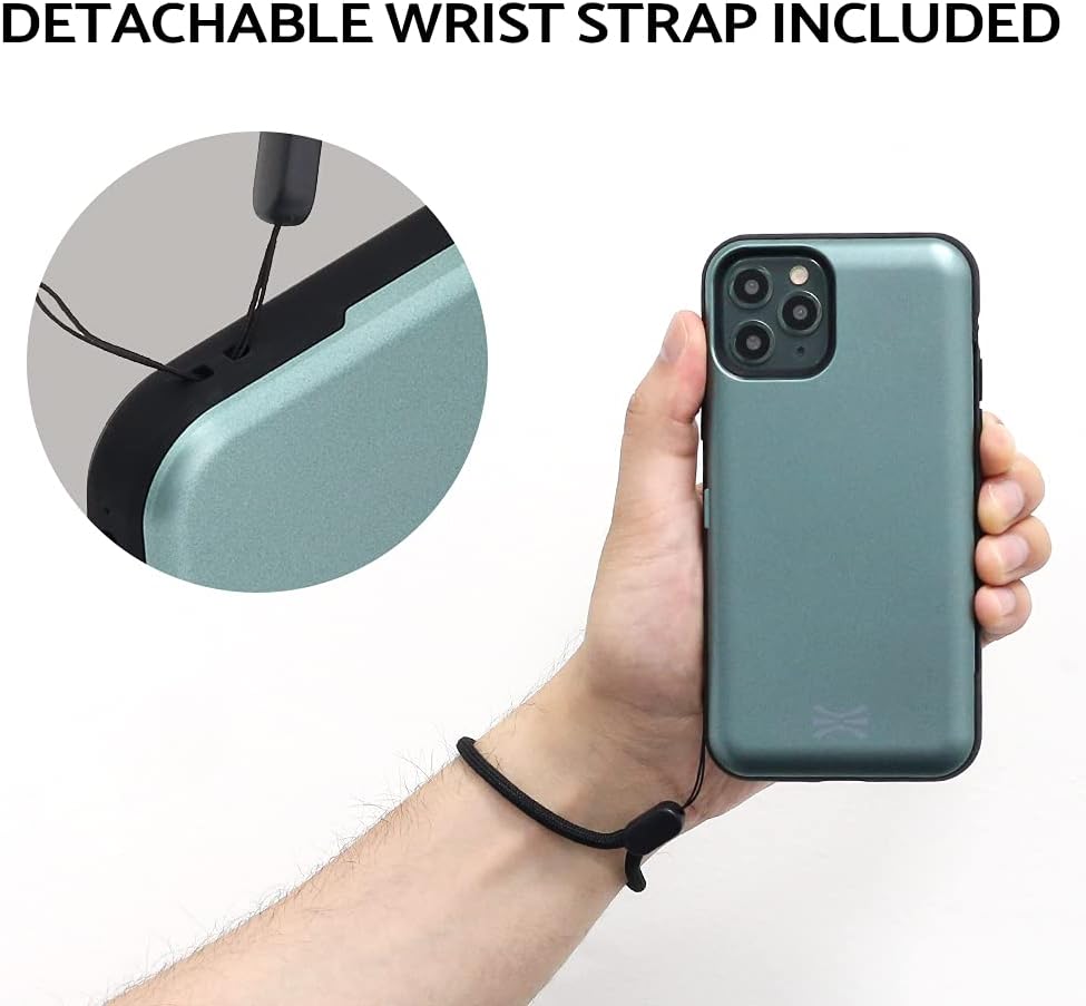 iPhone 11 Pro, Card Holder Slim Protective Cover with Hidden Credit Card Wallet - Image 6