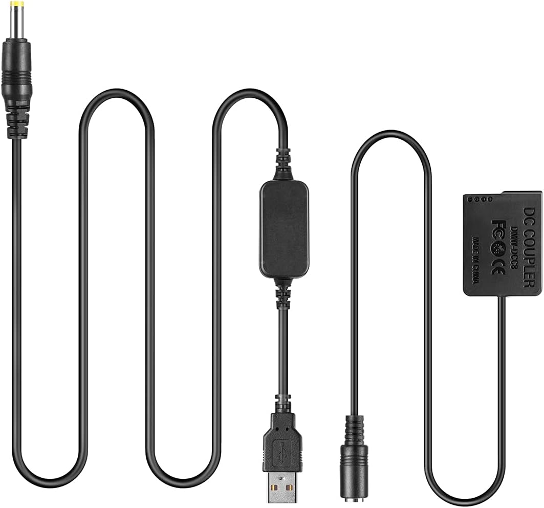 Usb Cable + DMW-DCC8 DCC8 BLC12 BLC12E Dummy Battery for lumix GH2 GH2K GH2S