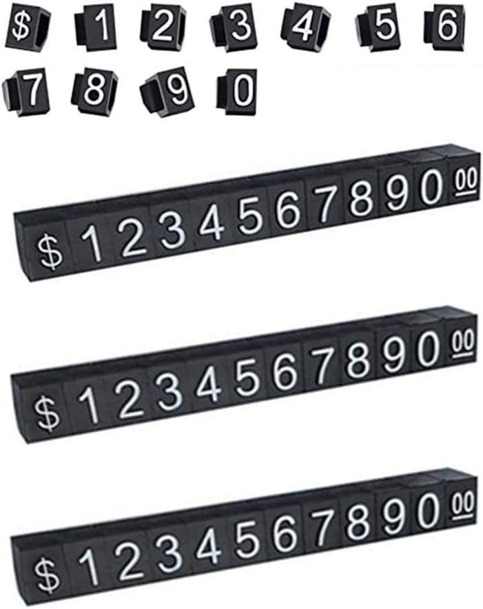 10 Sets Price Display Cube Adjustable Price Tag,Adjustable Removable Mini Cube