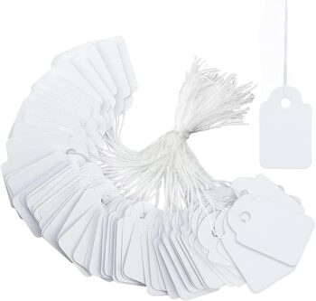White Marking Writable Tag Display Label,White Paper Tag Jewelry Price Tag