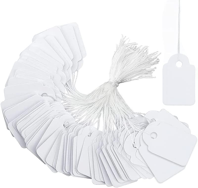 White Marking Writable Tag Display Label,White Paper Tag Jewelry Price Tag
