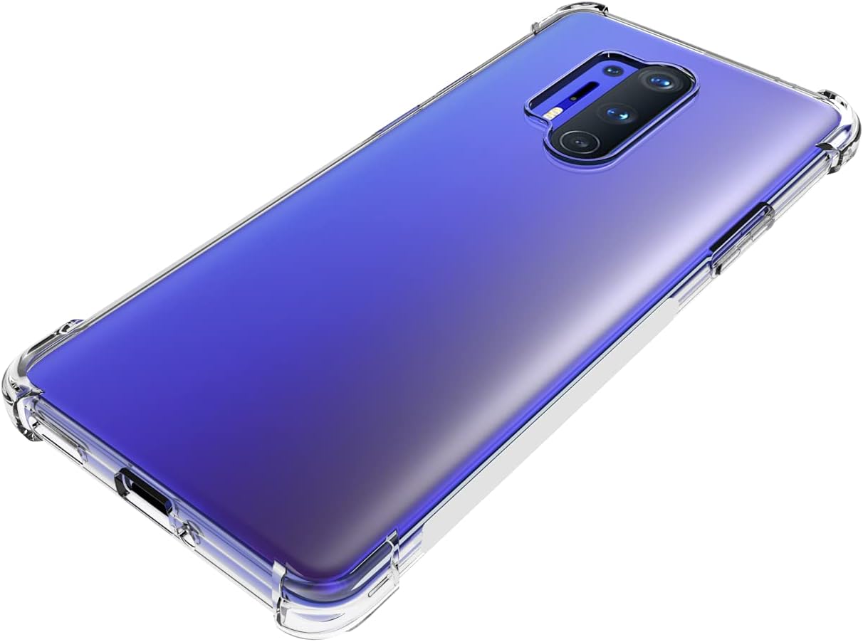 For OnePlus 8 Pro Clear TPU Four Corner Protective Case - Transparent - Image 5