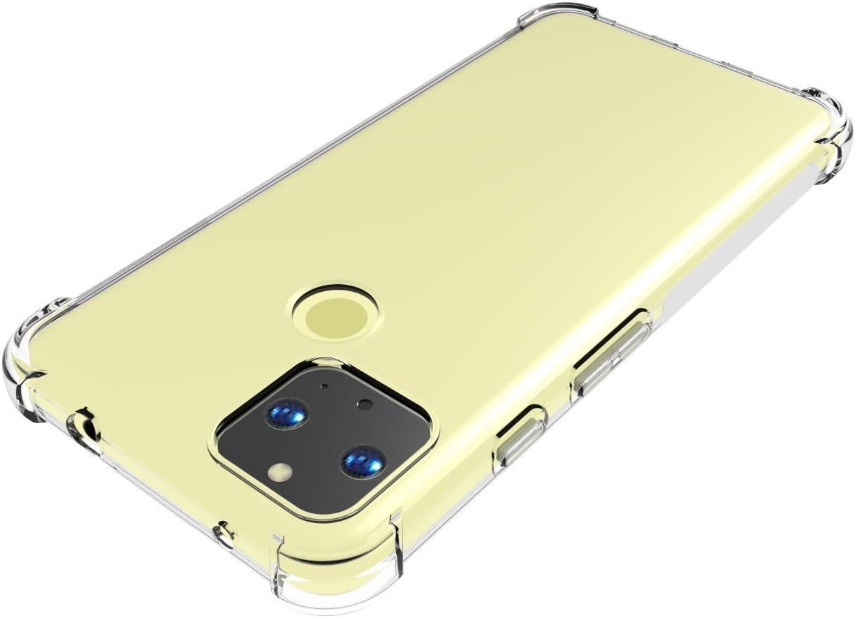 Case for Google Pixel 4A 5G TPU Four Corners Protective Cover Transparent - Image 4