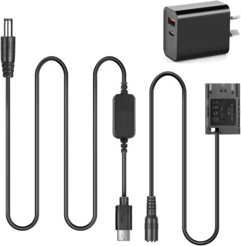 ACK-E6 USB-C Adapter DR-E6 Decoded DC Coupler PD Adapter for Canon EOS 70D/7D