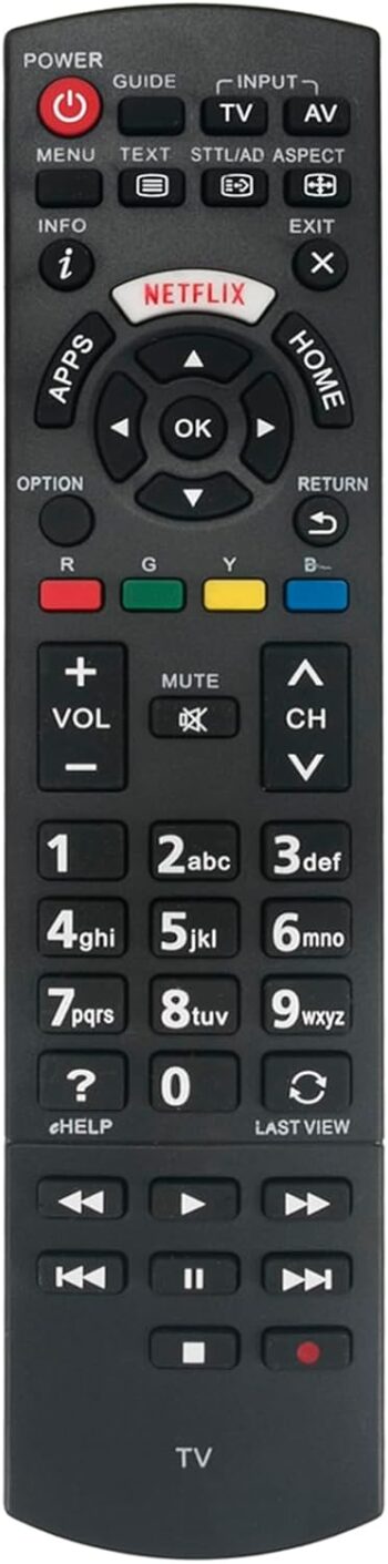 Replacement Remote fit for Panasonic Viera LED TV TH-50CX700A