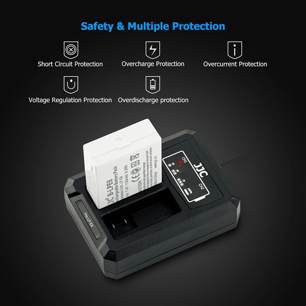LP-E8 Battery Charger USB Dual Slots for Canon EOS 700D 650D 600D 550D Rebel T5i - Image 2