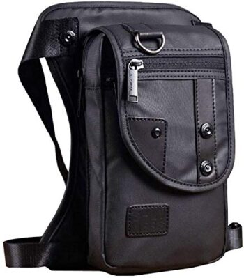 Hiking Waist Pack Leather Drop Leg Bag for Men Women Multi-Purpose Outdoor Sport
