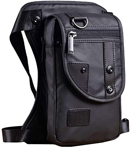Hiking Waist Pack Leather Drop Leg Bag for Men Women Multi-Purpose Outdoor Sport
