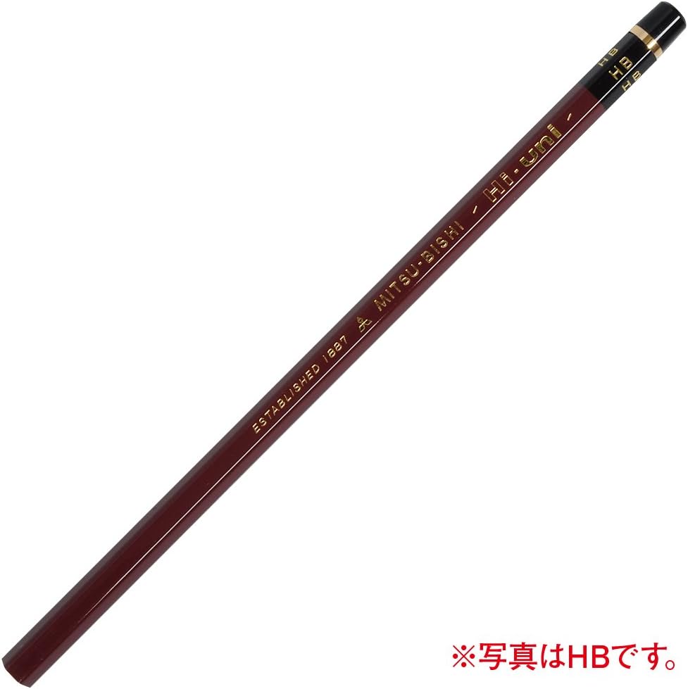 uni Hi Wooden Pencil - HB - Box of 12 (HUHB), brown - Image 4