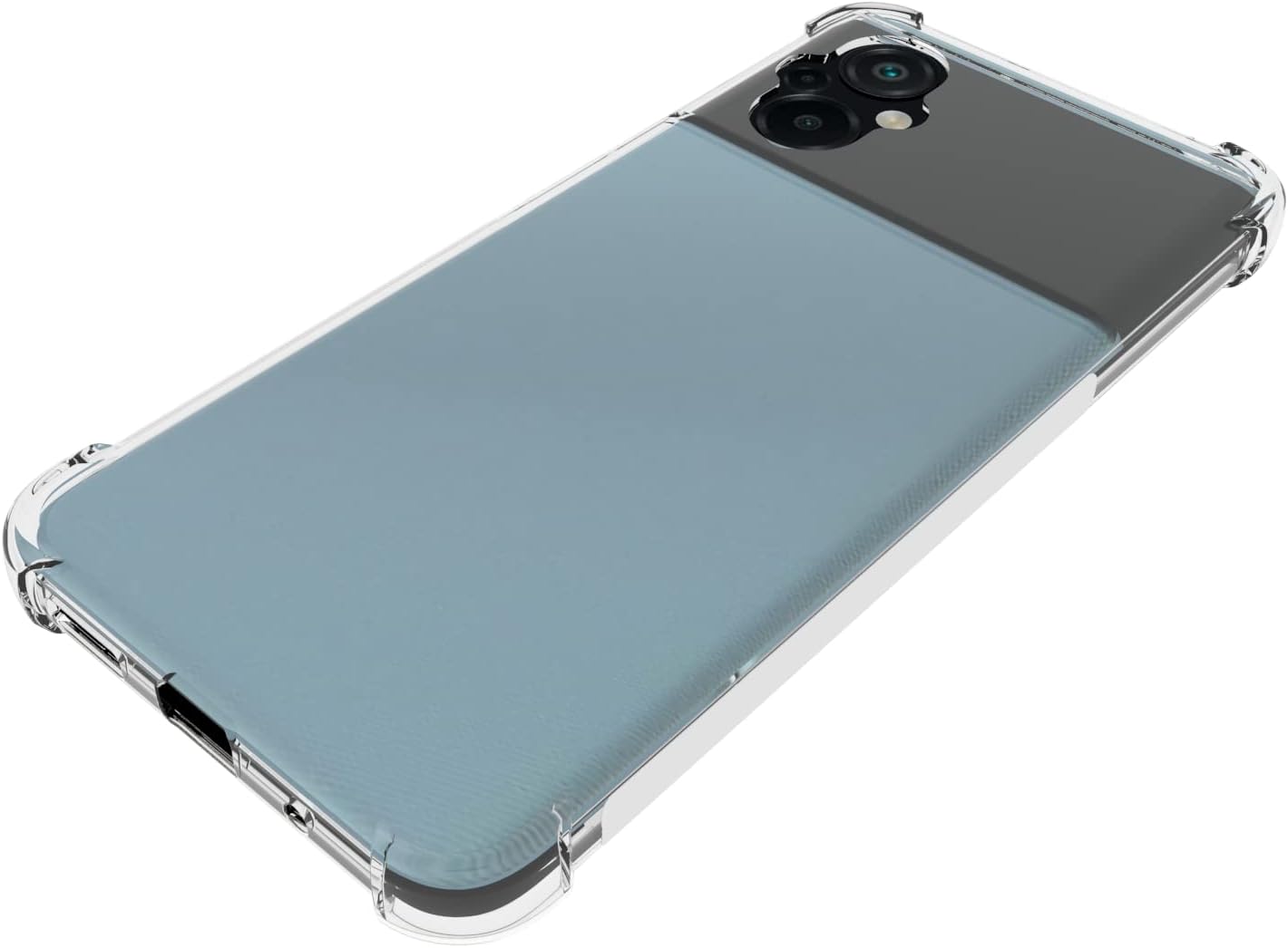 For Xiaomi Poco M5 4G Clear TPU Four Corners Protective Transparent Case - Image 5