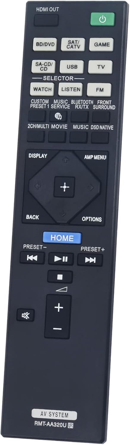 New RMT-AA320U RMTAA320U Replacement Remote Control for Sony Multi Channel AV - Image 3