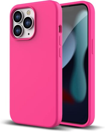 Liquid Silicone Case iPhone 13 Pro Max 6.7" 2021 Silicone Anti-Scratch-Hot Pink