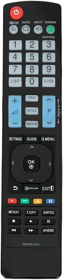 Replace Remote Control for LG TV 32LS5600 37LS5600 42PA490TZE