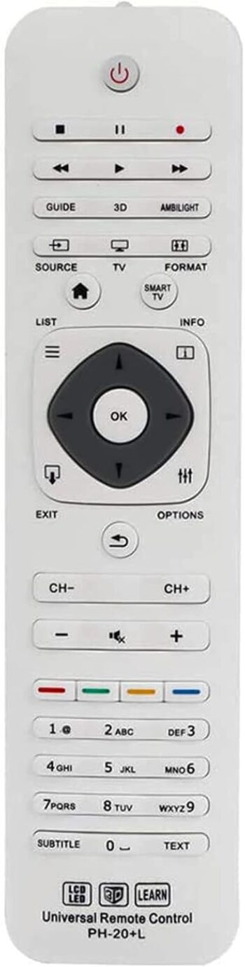 New PH-20+L Universal Replacement Remote Control for Almost All Philips LCD LED