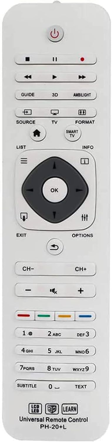 New PH-20+L Universal Replacement Remote Control for Almost All Philips LCD LED