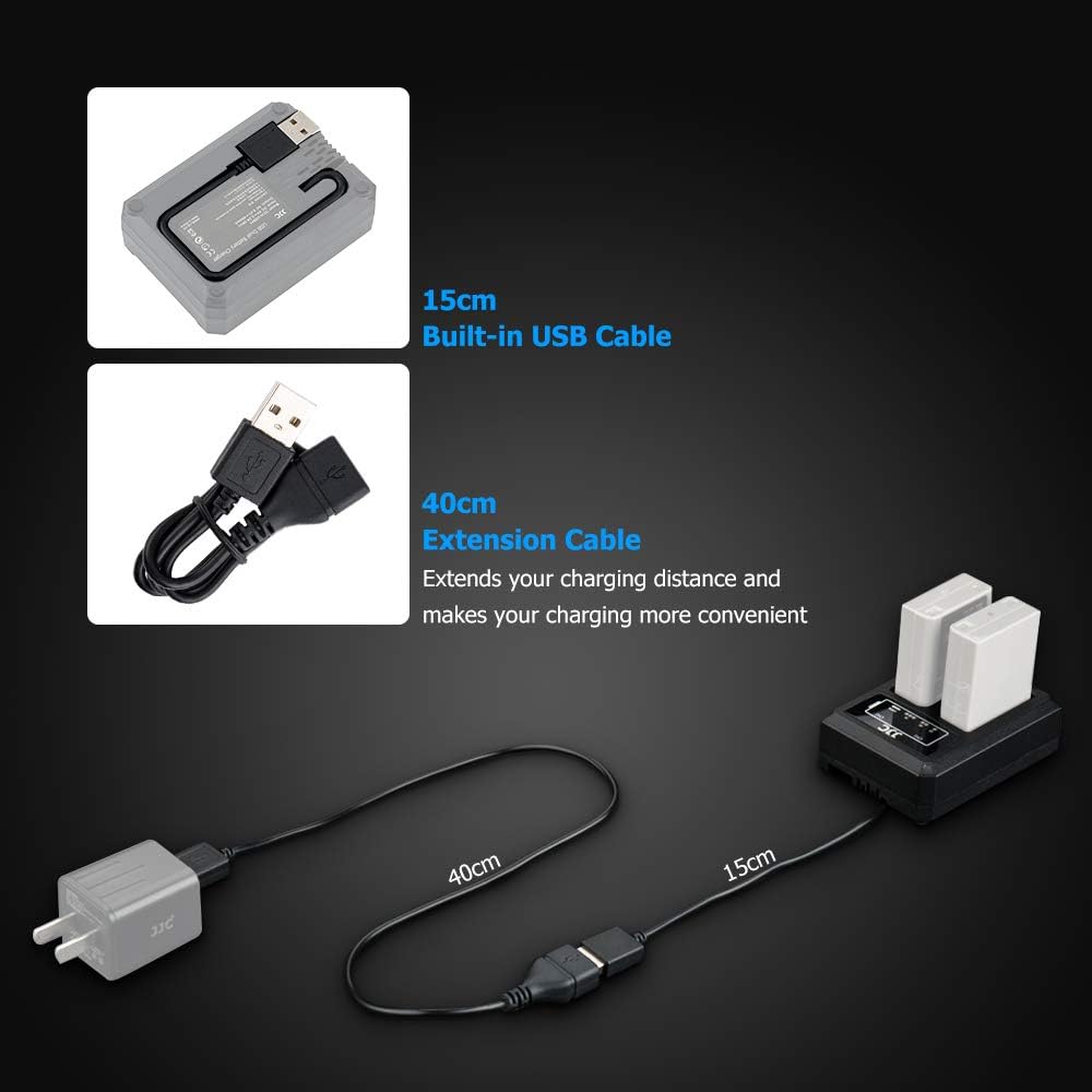 LP-E8 Battery Charger USB Dual Slots for Canon EOS 700D 650D 600D 550D Rebel T5i - Image 3