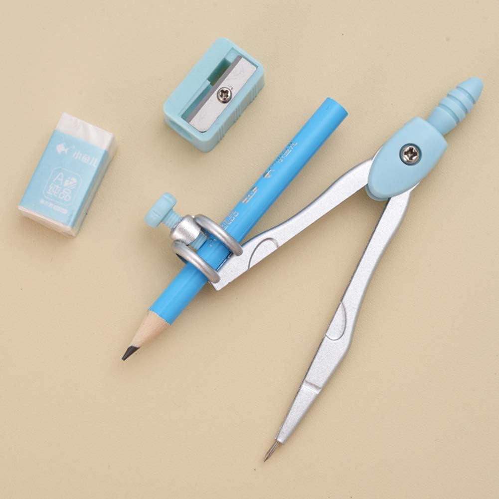 8 Pcs Compass/Math Set for Students with Shatterproof Storage Box, Geometry Set - Image 8