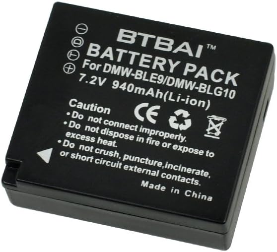 Dual-Channel Battery Charger +4X 940mAh Battery for Panasonic DMW-BLE9E BLE9 - Image 2