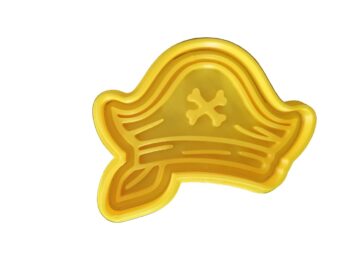 9cm Pirate Hat Cookie Cutter and Matching Embosser for Cookies Biscuits