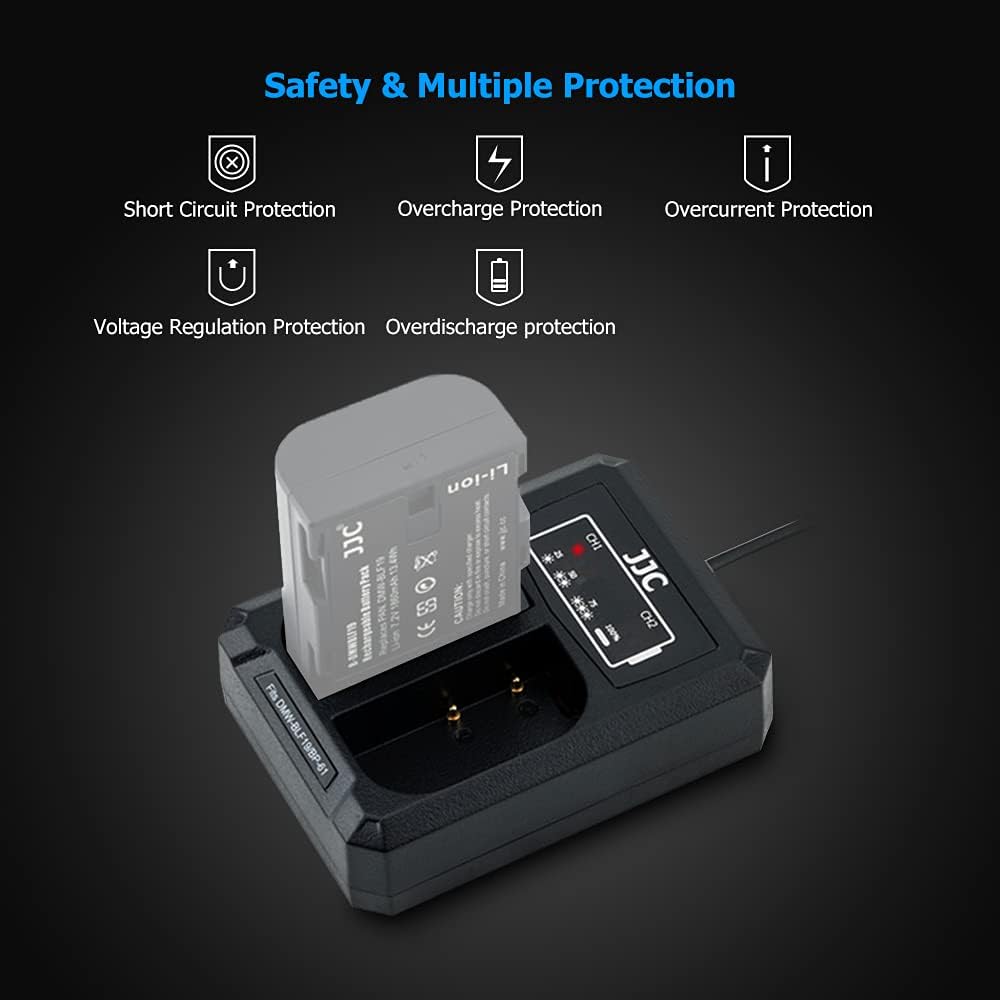 Battery Charger USB Dual Slots for Panasonic Lumix GH5S G9 GH5 GH4 GH3 - Image 2